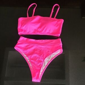 Neon Pink Bikini Set